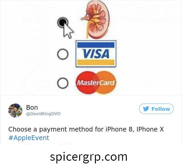 Choisissez un mode de paiement pour iPhone 8, iPhone X