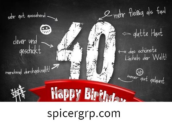Häftiga födelsedagsbilder med gratulationer till 40-årsdagen 2
