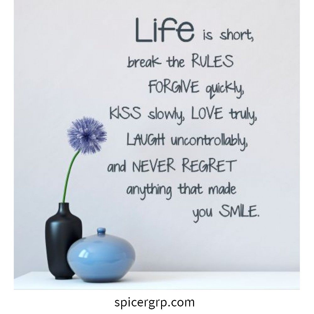 Livet är korta citat
