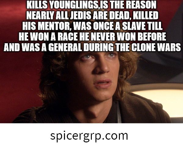 Perfekta Zvaigžņu karu Anakina Skywalkera meme