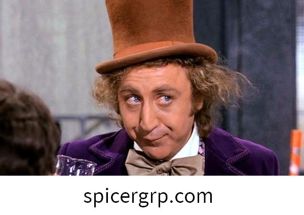 Willy Wonka avec une image en verre