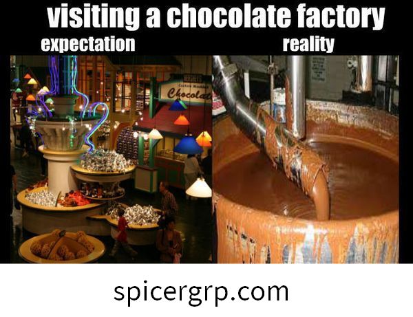 Melawat realiti jangkaan kilang coklat