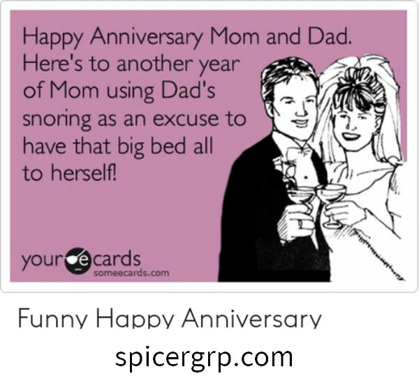 Happy Anniversary Mom and Dad Funny 2