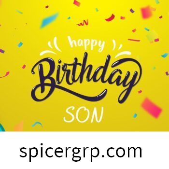 Grattis på födelsedagen son