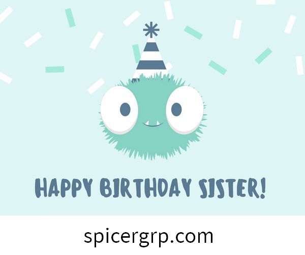Roliga roliga födelsedagshälsningar för syster