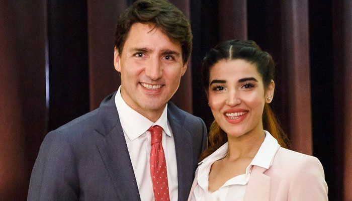 Hareem Farooq se encuentra con el primer ministro canadiense Justin Trudeau