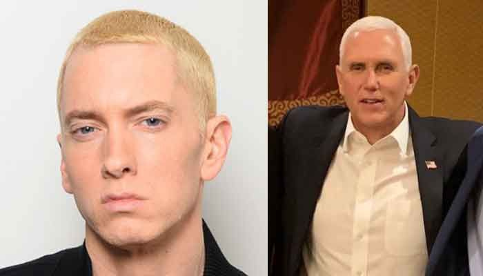 Eminem-fans tycker att han har en kuslig likhet med Mike Pence