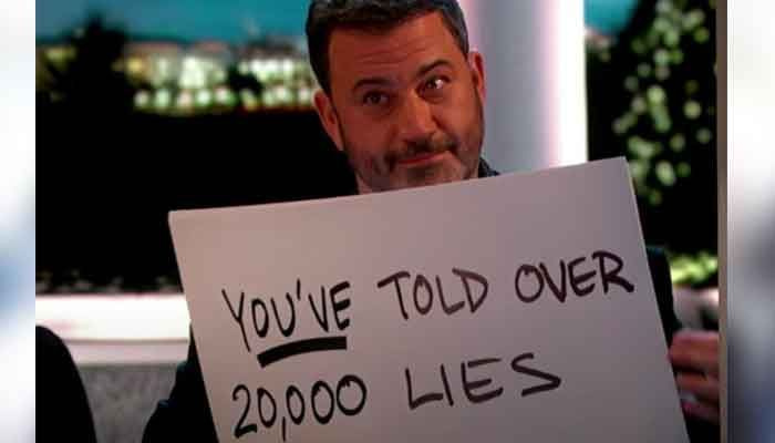 Jimmy Kimmel zosmiešňuje Donalda Trumpa falzifikátom „Love Actually“.