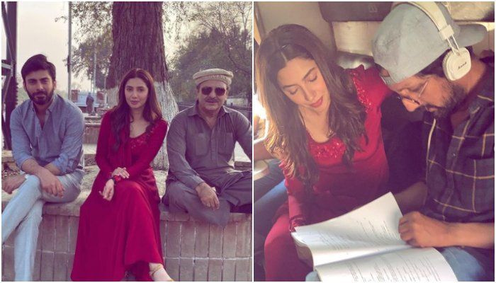 Mahira Khan partage des photos BTS d'elle et du prochain film de Fawad Khan 'Neelofar'