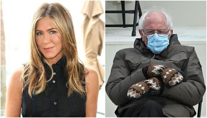 Jennifer Aniston sta 'sentire il Berna' con questi meme di Bernie Sanders