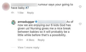 Anna Duggari raseduse ja beebi nr 7 kuulujuttude värskenduste peale lootes