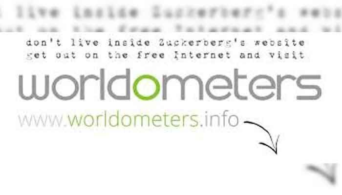 Koronavirusne posodobitve spletnega mesta za sledenje Worldometers, ki ga je prizadel kibernetski napad