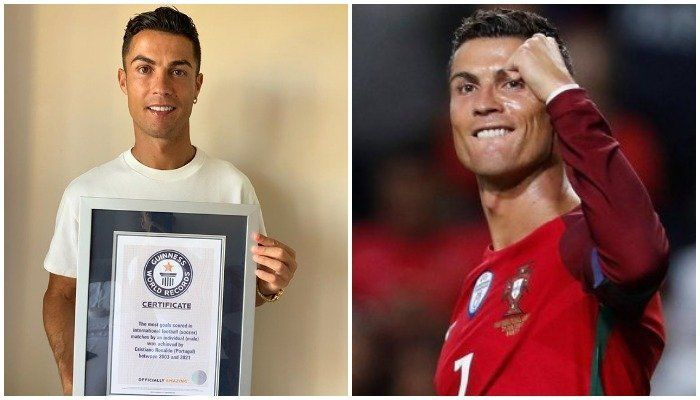 Cristiano Ronaldo tackar Guinness World Records för att han erkände honom som rekordbrytare